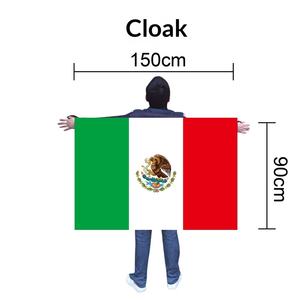 Para 48 Capas de Equipo 2026 para Artículos de Aficionados EE. UU.-Canadá-México, para Animación en Estadios, Chales, Banderas, Poliéster, Rectangulares - Product Image 6