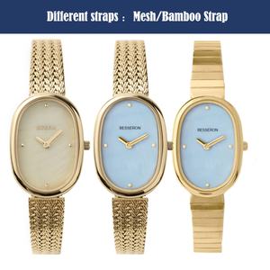 Reloj de Lujo Ovalado para Mujer, Logotipo Personalizado, Acero Inoxidable, Movimiento Analógico MIYOTA, Esfera Pequeña, Pulsera de Perlas, Cuarzo, Personalizado - Product Image 2