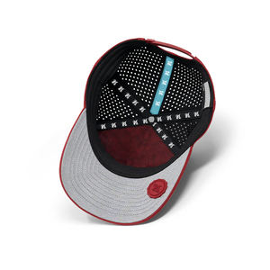 Gorra de Camionero Roja Personalizada con Logotipo Bordado <span class=keywords><strong>en</strong></span> 3D de 5 Paneles, Gorra Deportiva de Golf Unisex, Nueva Gorra Deportiva de Béisbol de Poliéster Dobby Poplin - Product Image 6
