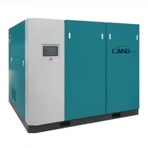 Usine de compresseurs d'air à deux étages à vis électrique haute pression de haute qualité Langair 110kw