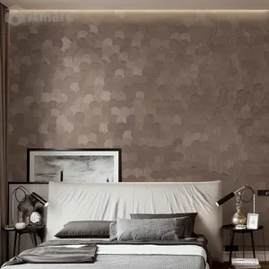 משלוח מדגם ידנית טפט 3D בית עץ מרקם ויניל טפט Wallcovering קיר קישוט