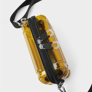 Vente en gros - <span class=keywords><strong>Valise</strong></span> transparente haut <span class=keywords><strong>de</strong></span> gamme, personnalisation couleur, style identique aux grandes marques, sac à main rigide, mini sac - Product Image 4