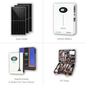 Sistema Solar SNADI Fuera de la Red, 5KW 10KW 20KW 25KW 30KW, Sistema de Energía Solar Completo, Sistema Solar Híbrido Completo para el Hogar 15KW - Product Image 2