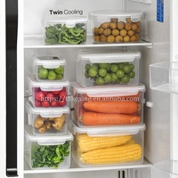 Récipient en plastique sans BPA pour la préparation des repas pour le stockage des aliments congélateur micro-ondes ensemble de bols de cuisine empilables boîtes à lunch en plastique