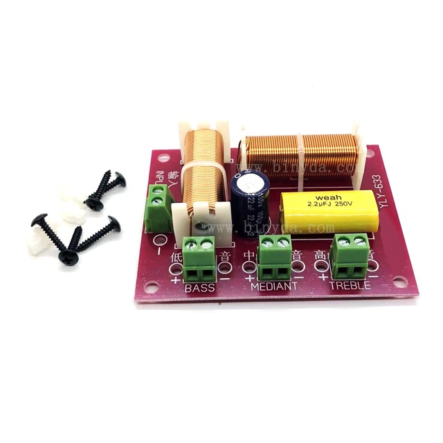 200W Speaker Crossover 3 WAY Audio Treble + MID + Bass Crossover Speakers Filter Frequency Divider DIY