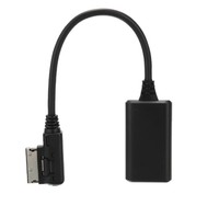 Câble adaptateur audio récepteur AUX Module bleu-dent de voiture noire pour AUDI Mercedes Benz AMI MMI Q5 A5 A7 R7 S5 Q7 A6L A8L A4L