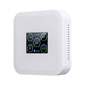 Veinasa-IAQS007Z-D Sensor 7 en 1 para Monitoreo Ambiental Interior, Temperatura, Humedad, VOC, CO2, O2, con Pantalla LCD de 2.8 Pulgadas - Product Image 2