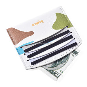 2025, venta al por mayor, tarjetero de <span class=keywords><strong>cuero</strong></span> <span class=keywords><strong>PU</strong></span>, tarjetero inteligente, tarjetero Rfid para hombre, Mini Tarjetero con significado - Product Image 4