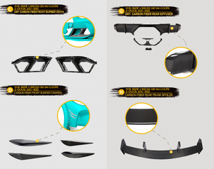 Cánh Gió Khuếch Tán Cánh Gió Bên Hông Nâng Cấp Độ Cao Cánh Gió Bộ Phụ Tùng Ô Tô Tái Trang Bị Thân Xe Carbon Thật Cho <span class=keywords><strong>BMW</strong></span> G82 <span class=keywords><strong>M4</strong></span> - Product Image 3