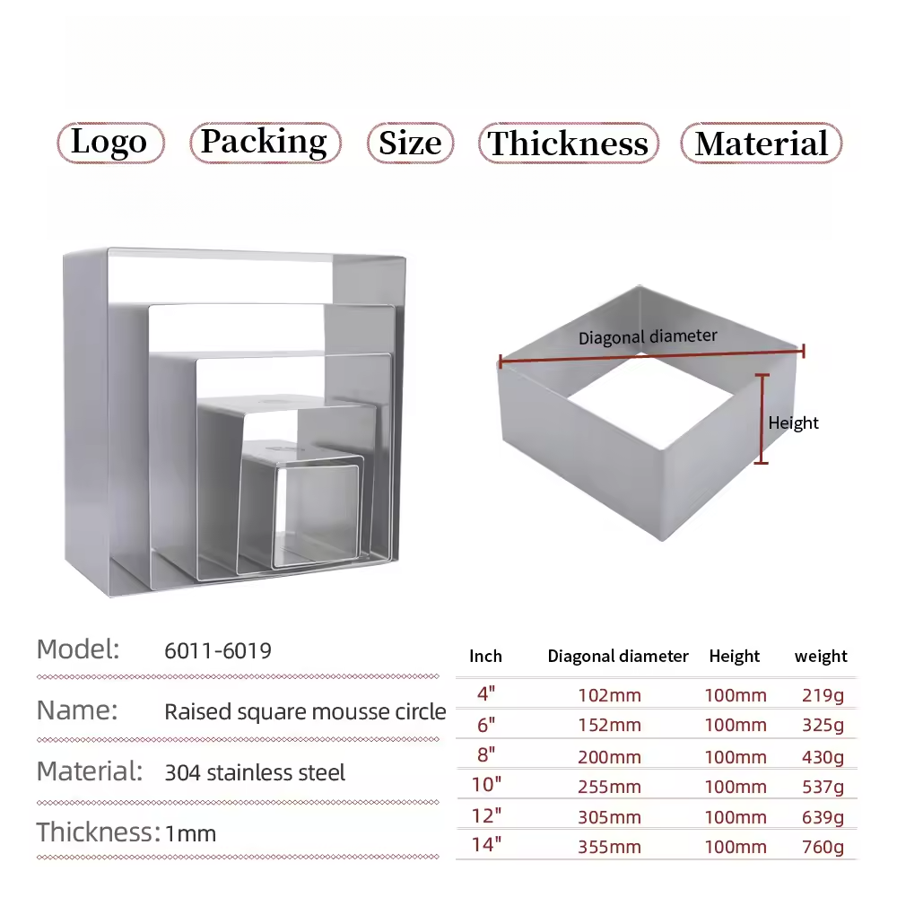 Carré Argenté - H:100mm