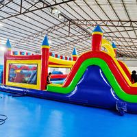Parcours d'obstacles gonflable bon marché pour adultes château gonflable parcours d'obstacles sports pour enfants