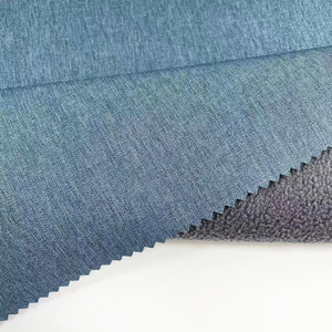 Chất Lượng Cao 100% <span class=keywords><strong>Polyester</strong></span> Melange Softshell Vải 3 Hai Lớp Thoáng Khí Và Không Thấm Nước Vải Áo Khoác Người Đàn Ông Áo Khoác Mùa Đông Vải - Product Image 2