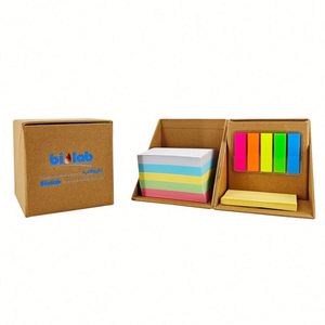 Custom Logo Printed Eco-Friendly PVC Keychain Promotional School & Office Cube Sticky Notes Pad - Product Image 2