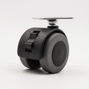 Großhandel 1,5 Zoll <span class=keywords><strong>40mm</strong></span> PU <span class=keywords><strong>Nylon</strong></span> drehbare Möbel rollen mit Bremse für Krankenhaus Schule Badezimmer Lager anwendungen - Product Image 3