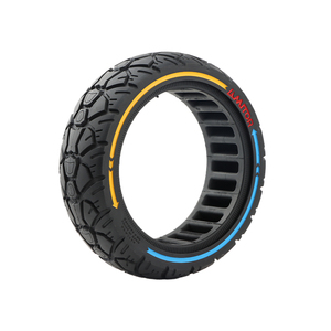 AMITOR 8.5*2.5 pour trottinettes électriques <span class=keywords><strong>Dualtron</strong></span> <span class=keywords><strong>Mini</strong></span>, <span class=keywords><strong>pneu</strong></span> solide tout-terrain 8.5*3 avec cercle rouge, <span class=keywords><strong>pneu</strong></span> en caoutchouc sans chambre à air - Product Image 3