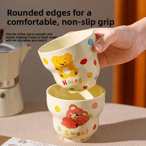 Taza de Café de Diseño Animado de Alta Estética, Resistente <span class=keywords><strong>a</strong></span> Altas Temperaturas, con Diseño Adorable <span class=keywords><strong>para</strong></span> Uso Doméstico, <span class=keywords><strong>para</strong></span> el Desayuno - Product Image 3