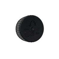 Bouchons de bouteille d'huile moteur en plastique noir 1L, avec logo personnalisé, pour emballage d'huile, vente en gros.