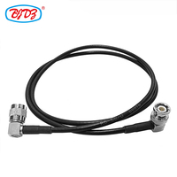 Câble d'extension d'antenne RF Pigtail 50 Ohms TNC Mâle 90 Degrés vers BNC Mâle à Angle Droit pour RG-58/U RG223 LMR195 LMR200 RG174 RG316