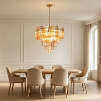 Lustre Rétro de Luxe en Fer Forgé de Taille Moyenne pour Salon, Salle à Manger et Chambre de Villa