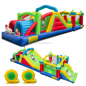 <span class=keywords><strong>Castillo</strong></span> Inflable con Obstáculos, <span class=keywords><strong>Castillo</strong></span> <span class=keywords><strong>Hinchable</strong></span> Seccional Enorme para Niños, Casa de Juegos <span class=keywords><strong>Interior</strong></span> y Exterior, Regalo de Cumpleaños - Product Image 1