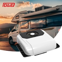 Nuevo Aire Acondicionado de Techo CNDE de Alta Calidad, 12V/24V CC, para Camiones de Trabajo Pesado, Rojo/Blanco, ABS+PC, 12 Meses de Garantía