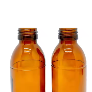 Amber Kogel Ronde Magere Siroop Farmaceutische Glazen Flessen Met 28Mm Afdichting 125Ml 4.2 Oz Amber Glazen Siroop Fles 28Mm T/E Afwerking - Product Image 6