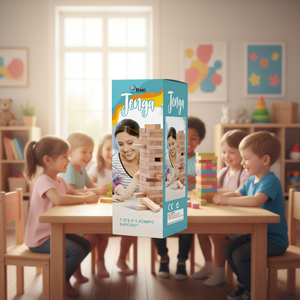 Jeu <span class=keywords><strong>de</strong></span> construction <span class=keywords><strong>de</strong></span> tours <span class=keywords><strong>en</strong></span> <span class=keywords><strong>bois</strong></span> <span class=keywords><strong>de</strong></span> 54 pièces pour enfants et adultes, défi d'équilibre pour les fêtes <span class=keywords><strong>en</strong></span> famille - Product Image 2