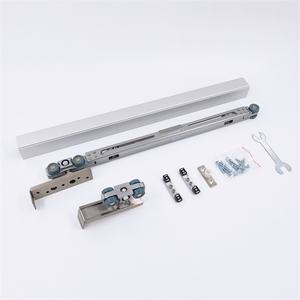 Deux Façons Amortisseur Rouleau de Suspension <span class=keywords><strong>Coulissante</strong></span> Roues Suspendues et <span class=keywords><strong>Rail</strong></span> pour Projet En Alliage de Zinc De Chargement 80 KG Canal Coulissant HL-084-02 - Product Image 4