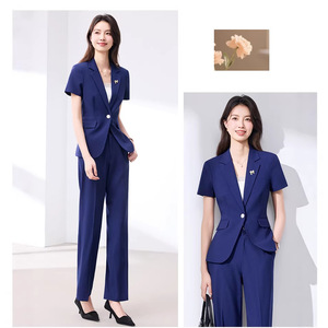 Hotel Uniforms Short Sleeve Suit Set Summer 2026 Lightweight Professional Attire For Daily Work - Product Image 1