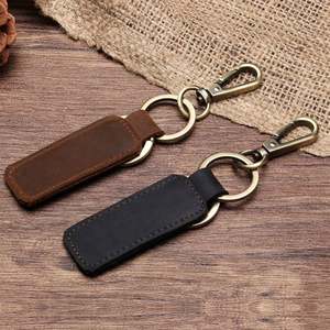 Idée cadeau d'entreprise 2026, porte-clés en cuir avec logo OEM pour cadeau promotionnel - Product Image 3