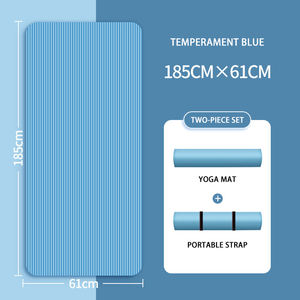 Tapis de yoga en <span class=keywords><strong>mat</strong></span>ériau NBR personnalisable de 10mm d'épaisseur pour une utilisation intérieure et extérieure avec logo personnalisé Ventes directes d'usine - Product Image 3