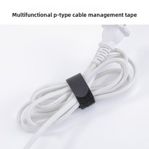 قابل للتعديل نايلون هوك حلقة P-نوع لاصق على الوجهين-حذاء تخزين الملابس والأنسجة - Product Image 3