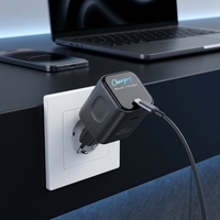 Chargeur rapide Ai Screen Gan 45W USB-C PD, adaptateur secteur NBR 14316 Anatel pour téléphones
