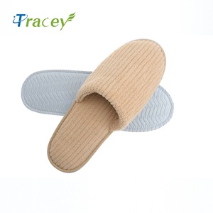 Pantuflas Desechables de Felpa de Coral Estampadas de Alta Calidad para <span class=keywords><strong>Hotel</strong></span>, Color Azul, con Suelas Antideslizantes Cálidas para Spa y Salones de Belleza - Product Image 5