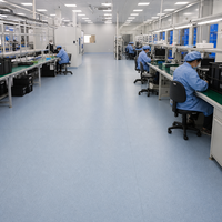 Heterogener Vinyl-Bodenbelag in Rollenform, Gewerbliche Qualität, Wasserdichte PVC-Bodenbeläge für Krankenhäuser, Hotels, Büros und Schulen