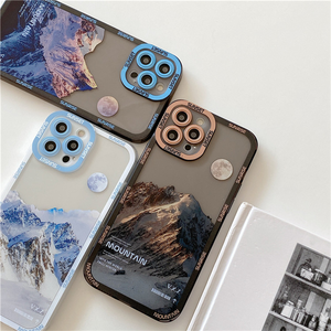 <span class=keywords><strong>Coque</strong></span> de téléphone transparente de luxe esthétique Montagne enneigée pour iPhone 11 12 13 14 17 <span class=keywords><strong>Pro</strong></span> Max X XR XS, en TPU souple antichoc - Product Image 6