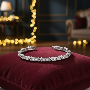 Bracelet à maillons en argent sterling 925 personnalisé pour femme, avec zircon, plaqué argent, décontracté, idéal pour les occasions de mariage, de fête ou comme cadeau - Product Image 4