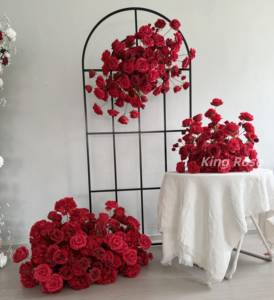 Usine Oem <span class=keywords><strong>Taille</strong></span> personnalisée Artificielle Bébé S Souffle et Rose Boules de fleurs Centres de table pour la décoration de fête d'événement de mariage - Product Image 4