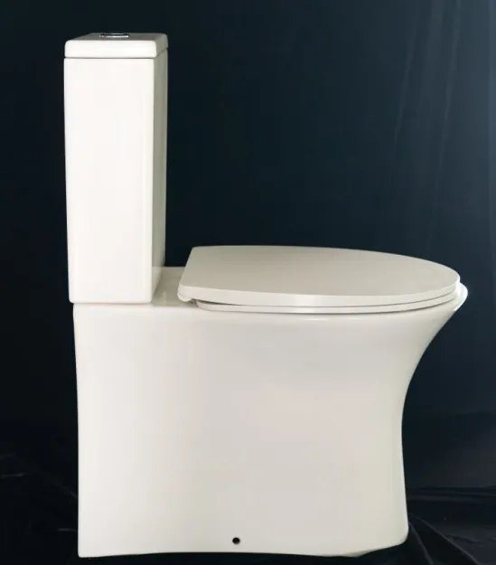 Prix bas vente en gros au sol 6L nettoyage facile salle de bain rinçage par gravité deux pièces toilette