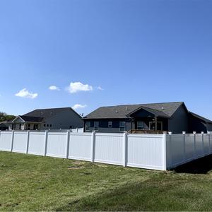 Clôture en PVC de confidentialité pour clôture de jardin en vinyle Fentech blanc, treillis et portails en plastique Nature traité sous pression Type de bois - Product Image 3