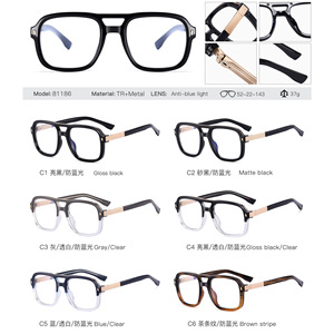 81186 haute qualité hommes <span class=keywords><strong>anti</strong></span>-réflexion double pont métal <span class=keywords><strong>bleu</strong></span> lumière bloquant lunettes hommes oeil <span class=keywords><strong>verre</strong></span> cadre <span class=keywords><strong>anti</strong></span> lumière bleue - Product Image 6
