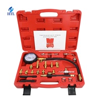 Manomètre de pression de carburant et de vide moteur HTL TU-114 0~140psi/0~10bar – Outil de diagnostic automobile universel pour testeur de pompe à injection de carburant