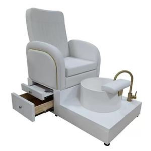 Fauteuil de massage pédicure blanc de luxe zéro gravité - Équipement de spa pour salon de spa avec hydrothérapie des pieds - Product Image 3