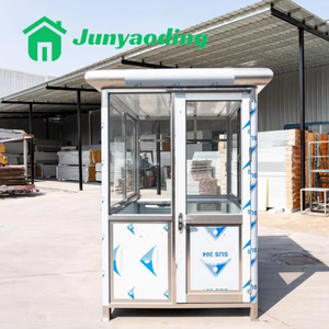 Junyaoding Maison <span class=keywords><strong>de</strong></span> garde <span class=keywords><strong>de</strong></span> sécurité extérieure Cabine <span class=keywords><strong>de</strong></span> billetterie en acier Kiosque <span class=keywords><strong>de</strong></span> stationnement - Product Image 3