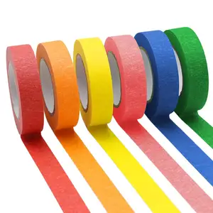 रंगीन मास्किंग टेप वाइब्रेंट रेनबो कलर टीचर टेप आर्ट लैब लेबलिंग और कक्षा सजावट के लिए बढ़िया चिपकने वाला टेप