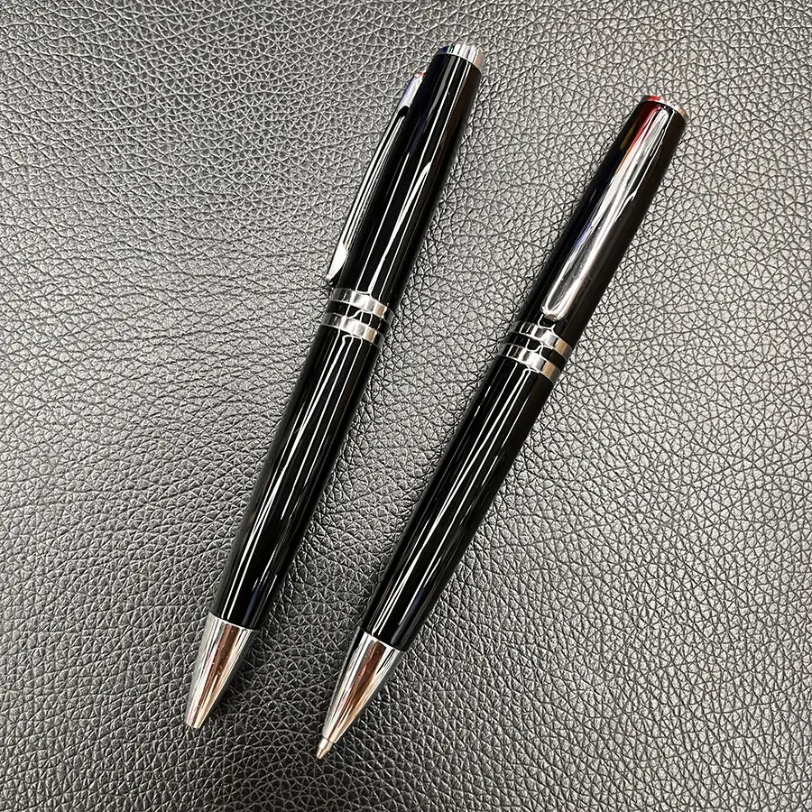 JX-702 sıcak satış reklam siyah metal İmza büküm eylem tükenmez kalem özel logo premium hediye kalem seti