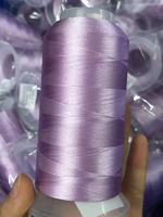 Fil à broder 100% polyester 120d/2 5000yds, fil à broder en soie en gros 4000yds 40WT