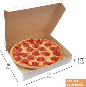 Scatole in Cartoncino Bianco Extra Sottile 10 X 10 X 1,75 Pollici per <span class=keywords><strong>Pasticcini</strong></span> Fatti in Casa, Pizze, Cibo da Asporto, Regali e Progetti Fai-da-Te - Product Image 2