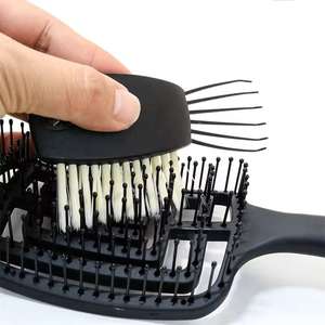 Peines de plástico multifuncionales de moda, cepillo de limpieza, cepillo de pelo de cerdas de nailon de doble propósito, herramienta de depilación para cepillos - Product Image 4