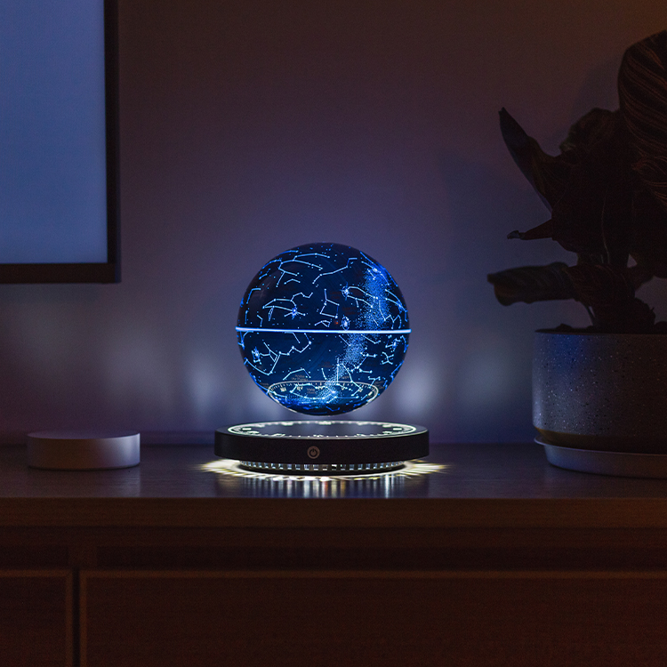 Amazon Best Seller RGB Led Bedroom Baby Night Rechargeable Touch Control 14cm Magnetic Levitation Star Starry  Bedroom Light